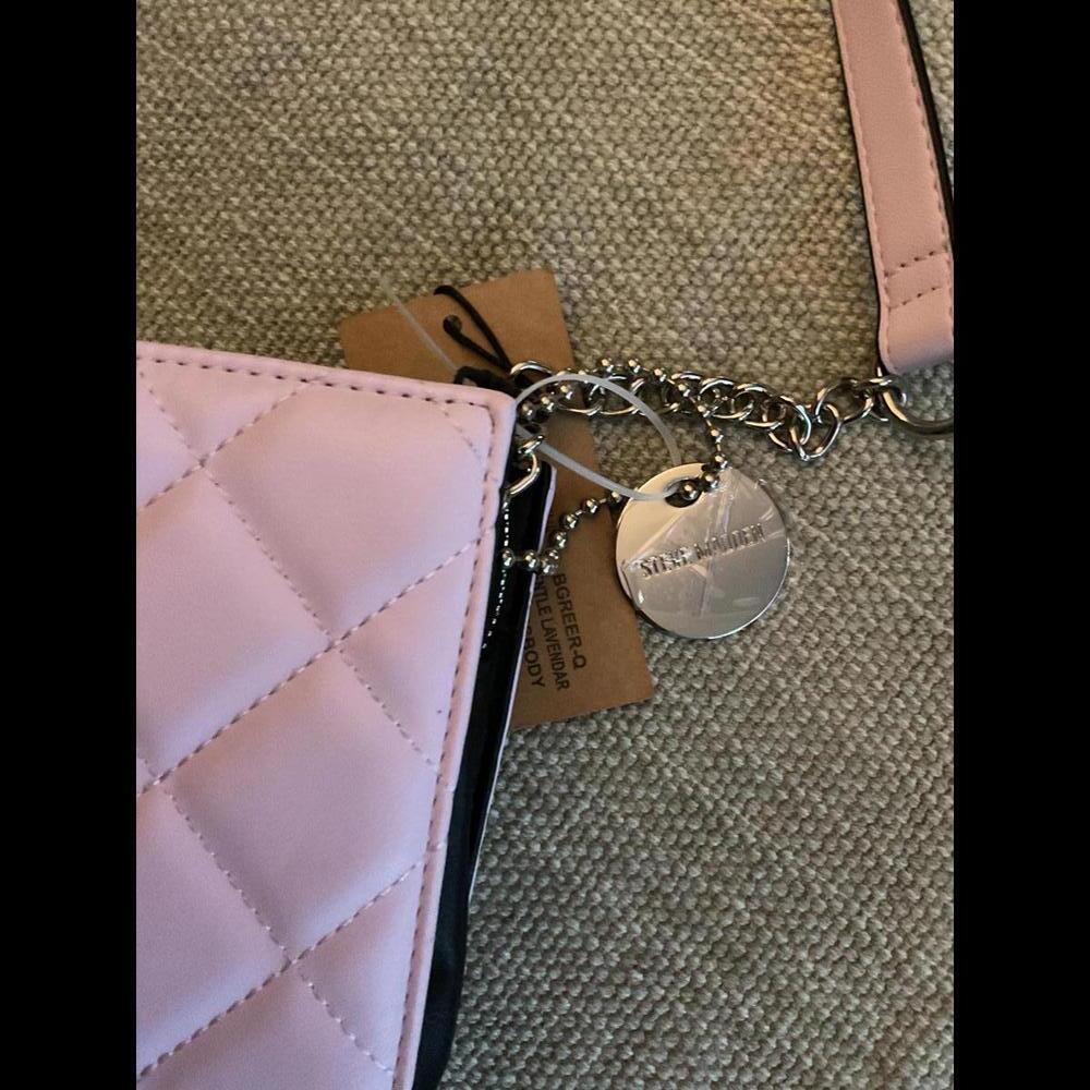 Steve Madden Gentle Lavender Quilted Crossbody Purse - Picture 3 of 12